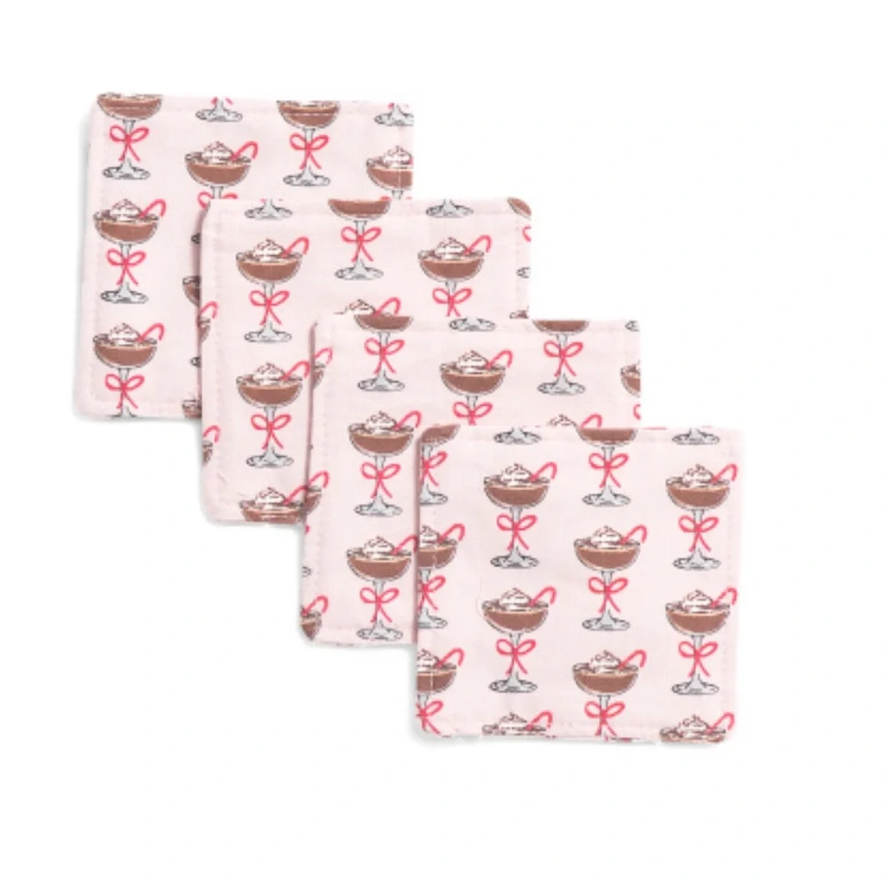 Valerie & Amelia Mocha Martini Coasters Set of 4